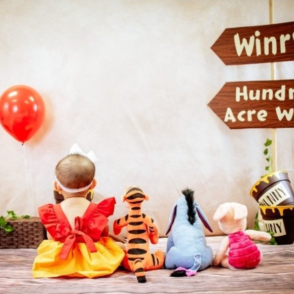 winnie the pooh first birthday dress Winnie the Pooh Birthday Outfit